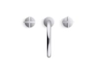 Sink Faucet, Gooseneck Spout, Cross Handles 4