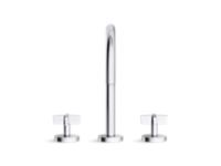 Sink Faucet, Gooseneck Spout, Cross Handles 2