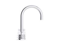 Sink Faucet, Gooseneck Spout, Cross Handles 3