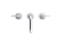 Sink faucet, low spout, white Carrara handles 5