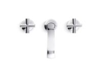 Sink Faucet, Low Spout, Cross Handles 4