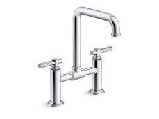 Central Park West® Deck-Mount Bridge Faucet, Tall Spout, Lever Handles