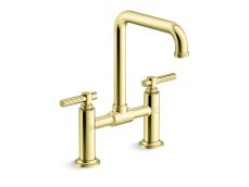 Central Park West® Deck-Mount Bridge Faucet, Tall Spout, Lever Handles