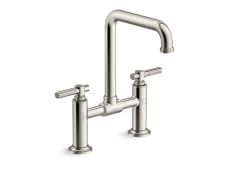 Central Park West® Deck-Mount Bridge Faucet, Tall Spout, Lever Handles