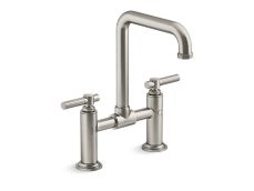 Central Park West® Deck-Mount Bridge Faucet, Tall Spout, Lever Handles