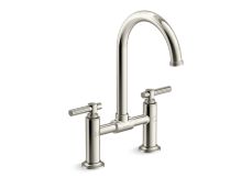 Central Park West® Deck-Mount Bridge Faucet, Arch Spout, Lever Handles