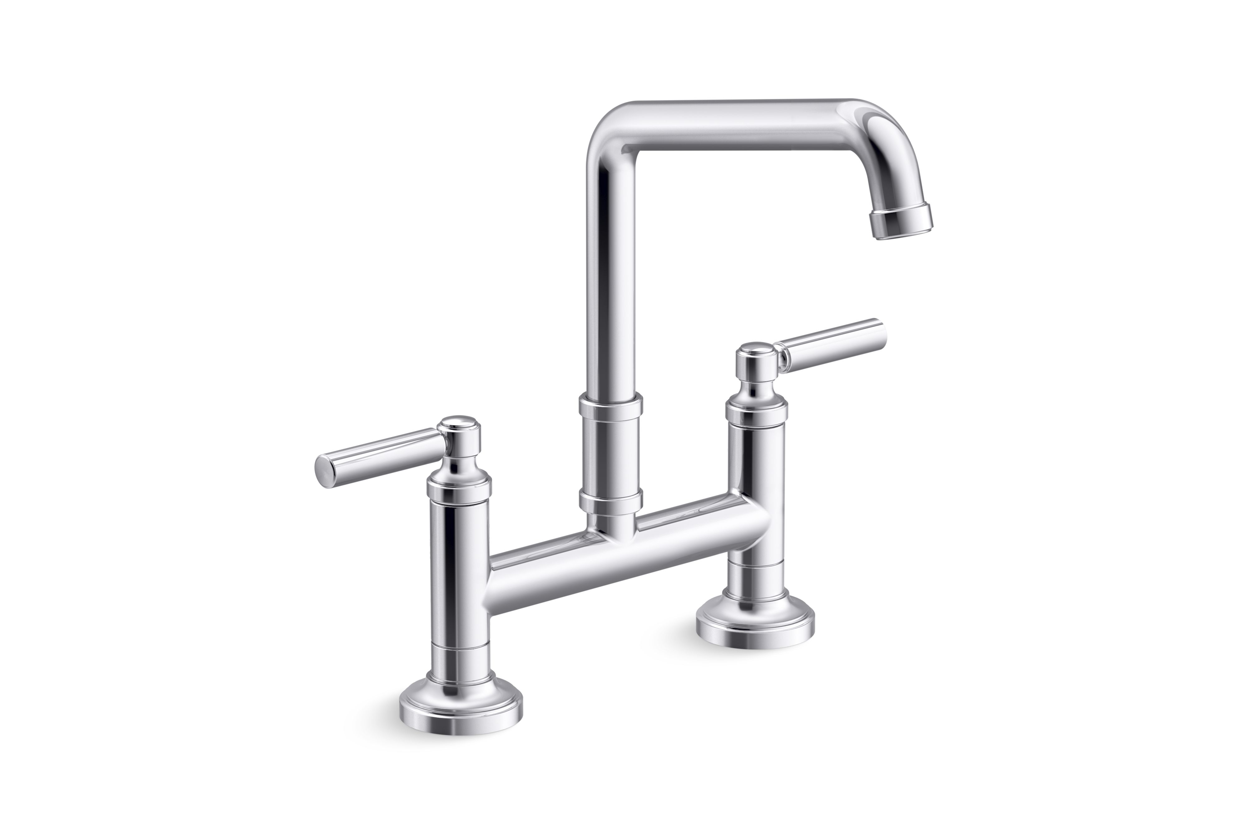 Quincy™ — Deck-Mount Bridge Faucet, Lever Handles