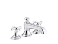 Deck-Mount Bath Faucet, Cross Handles 0