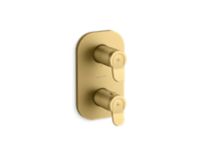 Stacked 1-Outlet Thermostatic Trim, Lever Handle 0