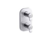 Stacked 1-Outlet Thermostatic Trim, Lever Handle 0