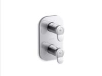 Stacked 3-Outlet Thermostatic Trim, Lever Handle 0