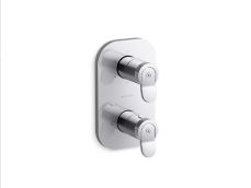 Aileron™ Stacked 3-Outlet Thermostatic Trim, Lever Handle