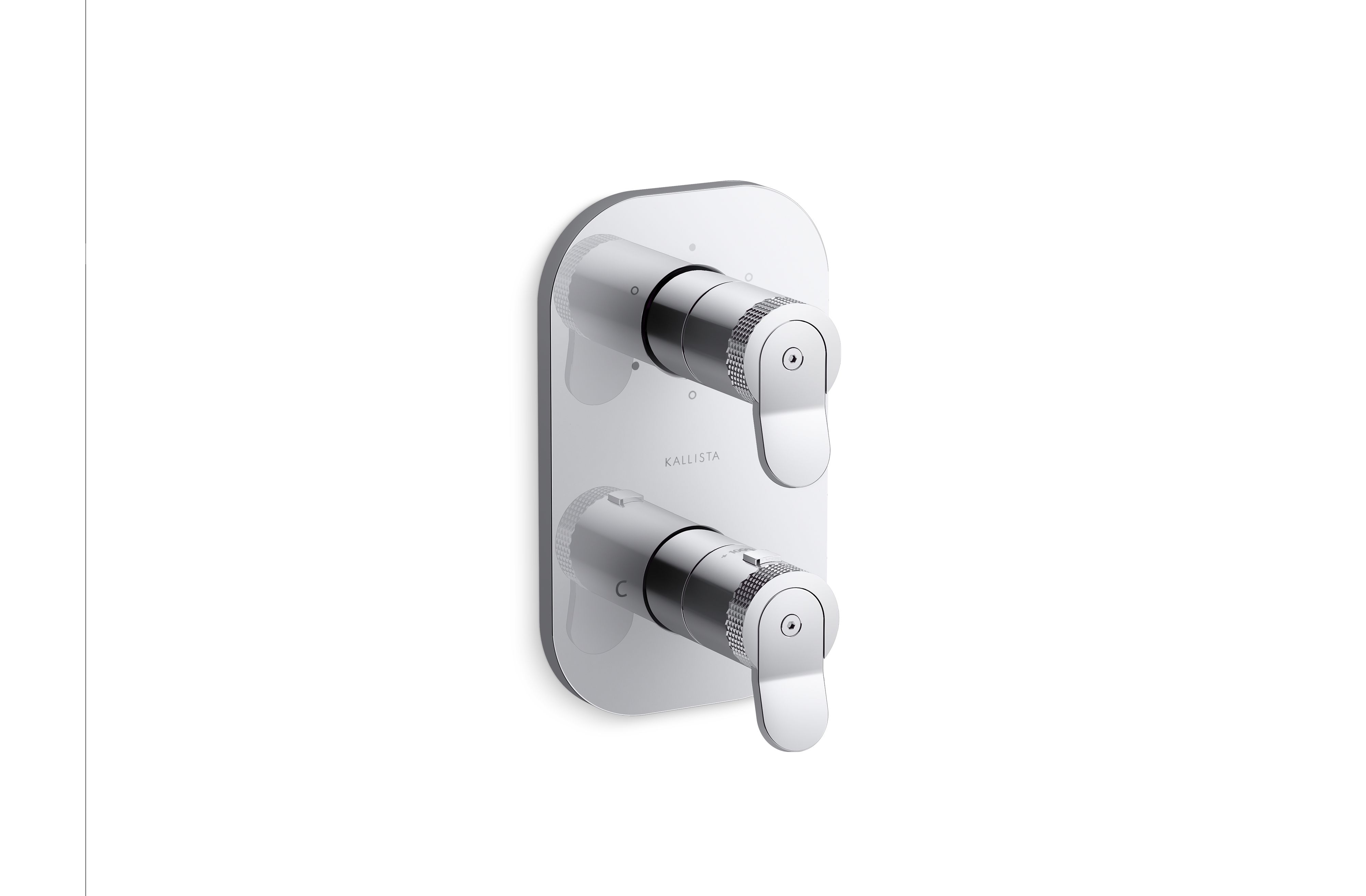 Aileron™ — Stacked 3-Outlet Thermostatic Trim, Lever Handle