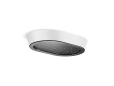 Bandeau™ Rain Showerhead, White Argile™ band
