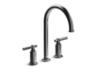 Swing Spout Widespread Faucet, Arch Spout, Lever Handles 0 0