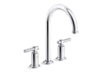 Swing Spout Widespread Faucet, Arch Spout, Lever Handles 1 1
