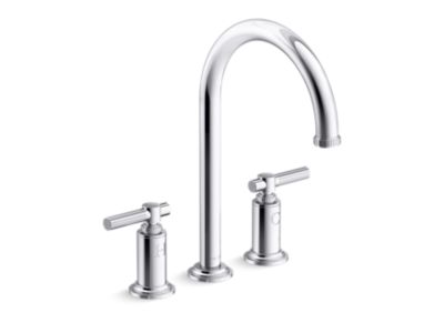 Swing Spout Widespread Faucet, Arch Spout, Lever Handles