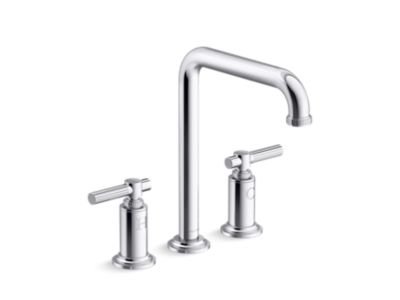 Swing Spout Widespread Faucet, Tall Spout, Lever Handles