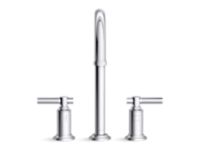 Swing Spout Widespread Faucet, Arch Spout, Lever Handles 2 2