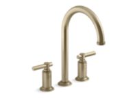 Swing Spout Widespread Faucet, Arch Spout, Lever Handles 0 0