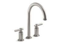 Swing Spout Widespread Faucet, Arch Spout, Lever Handles 0 0