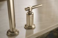 Pulldown Widespread Faucet, Arch Spout, Lever Handles 4 4