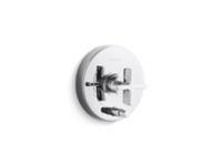 Pressure balance trim with diverter, cross handle 1