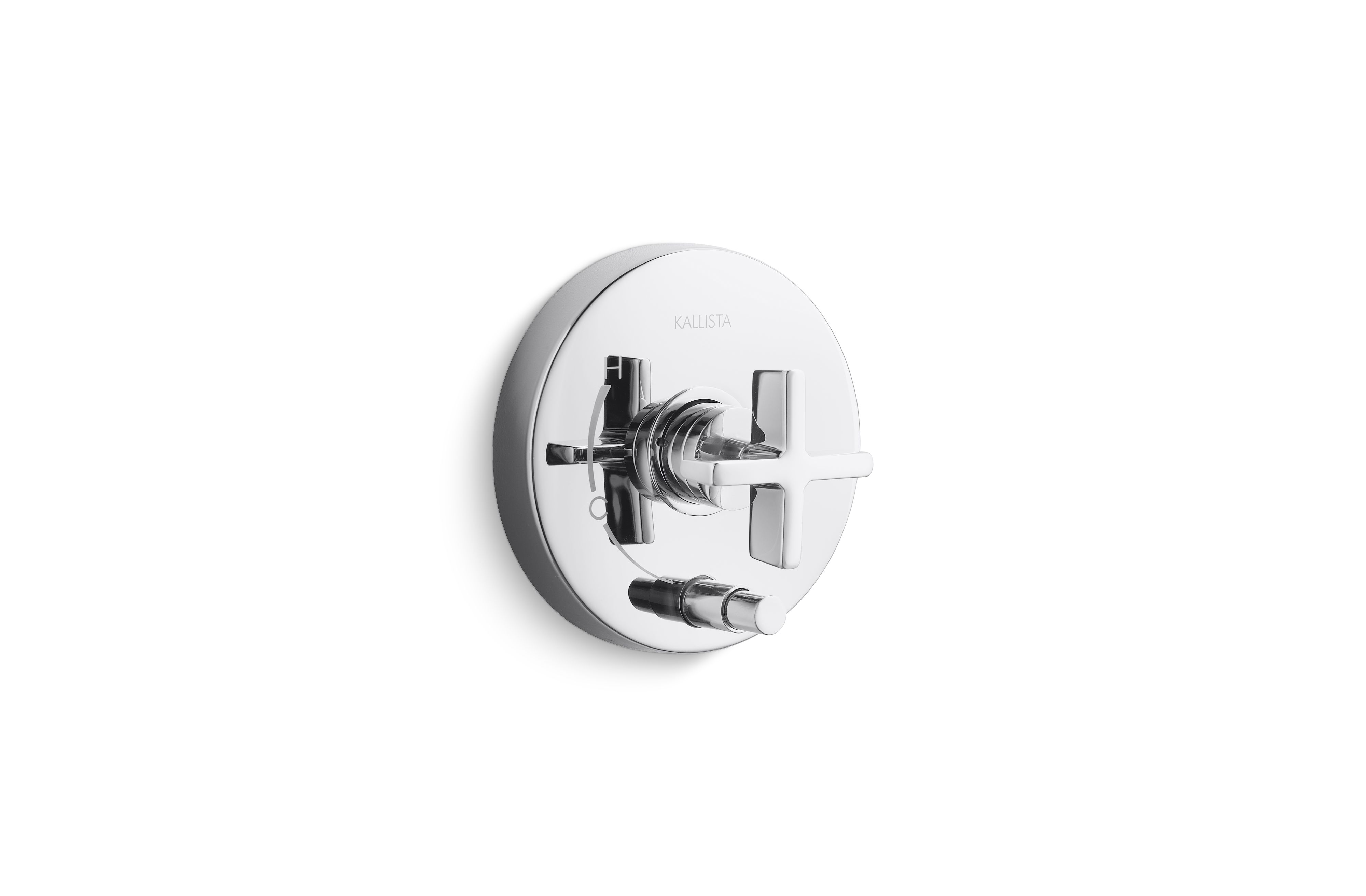 One™ — Pressure balance trim with diverter, cross handle