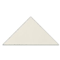 10" Triangle field in white
