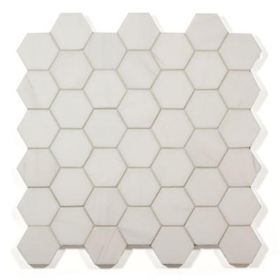 Hexagon mosaic in honed finish