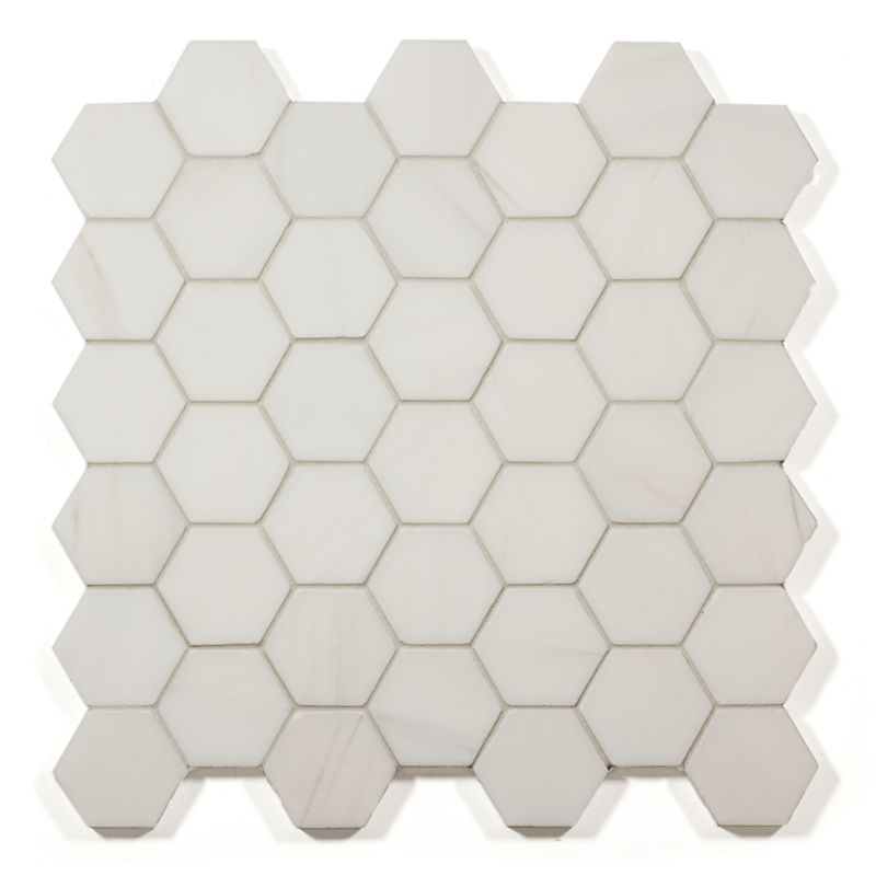 Hexagon mosaic in honed finish