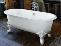 Freestanding Claw Foot Bathtub with Primed Exterior 5