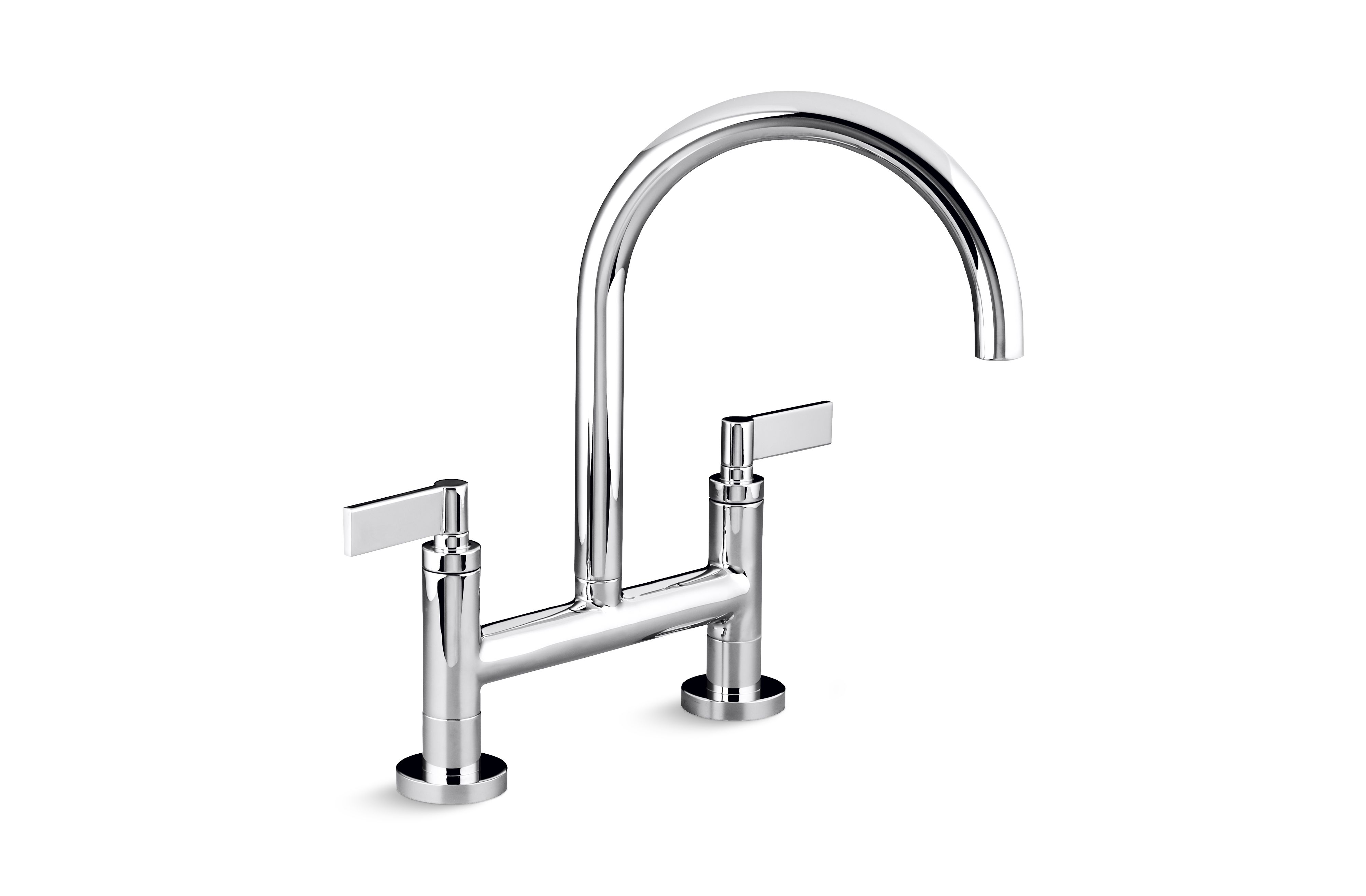 One™ — Deck-Mount Bridge Kitchen Faucet, Lever Handles