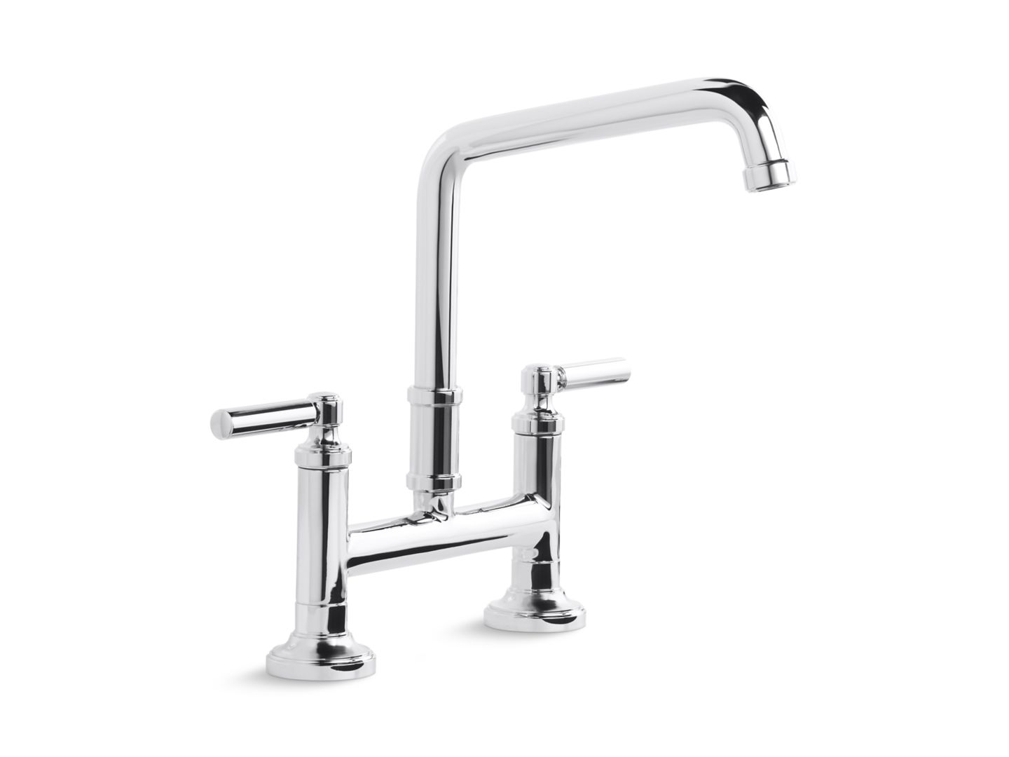 Quincy Deck-Mount Bridge Faucet, Lever Handles