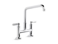 Deck-Mount Bridge Faucet, Lever Handles 1