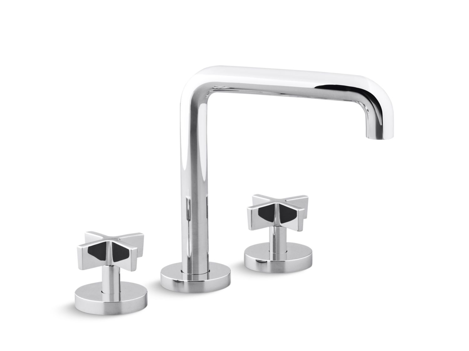 One Deck Mount Bath Faucet Tall Spout Cross Handles P24405 CR