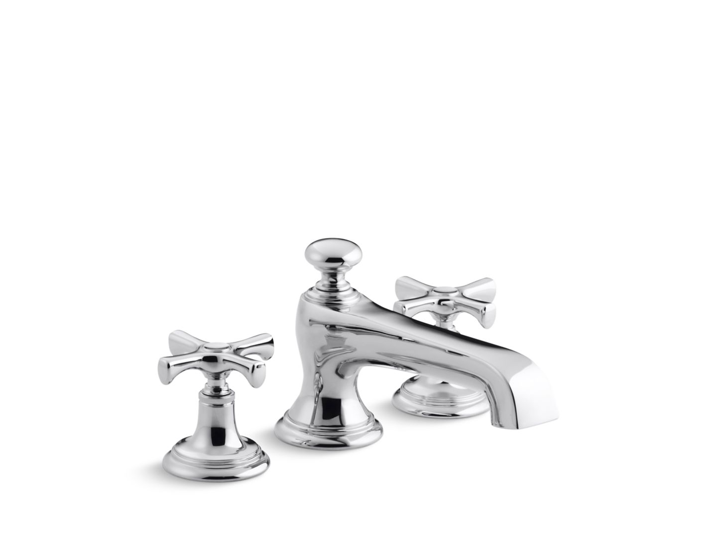 Bellis Deck-Mount Bath Faucet, Cross Handles