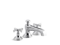 Deck-Mount Bath Faucet, Cross Handles 1