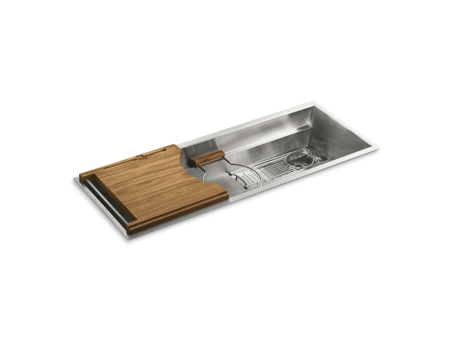 Multiere 45 Stainless Steel Kitchen Sink With Deluxe Accessories L20309 00 Kitchen Sinks Kallista Kallista