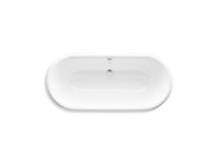 Freestanding Claw Foot Bathtub with White Exterior 2