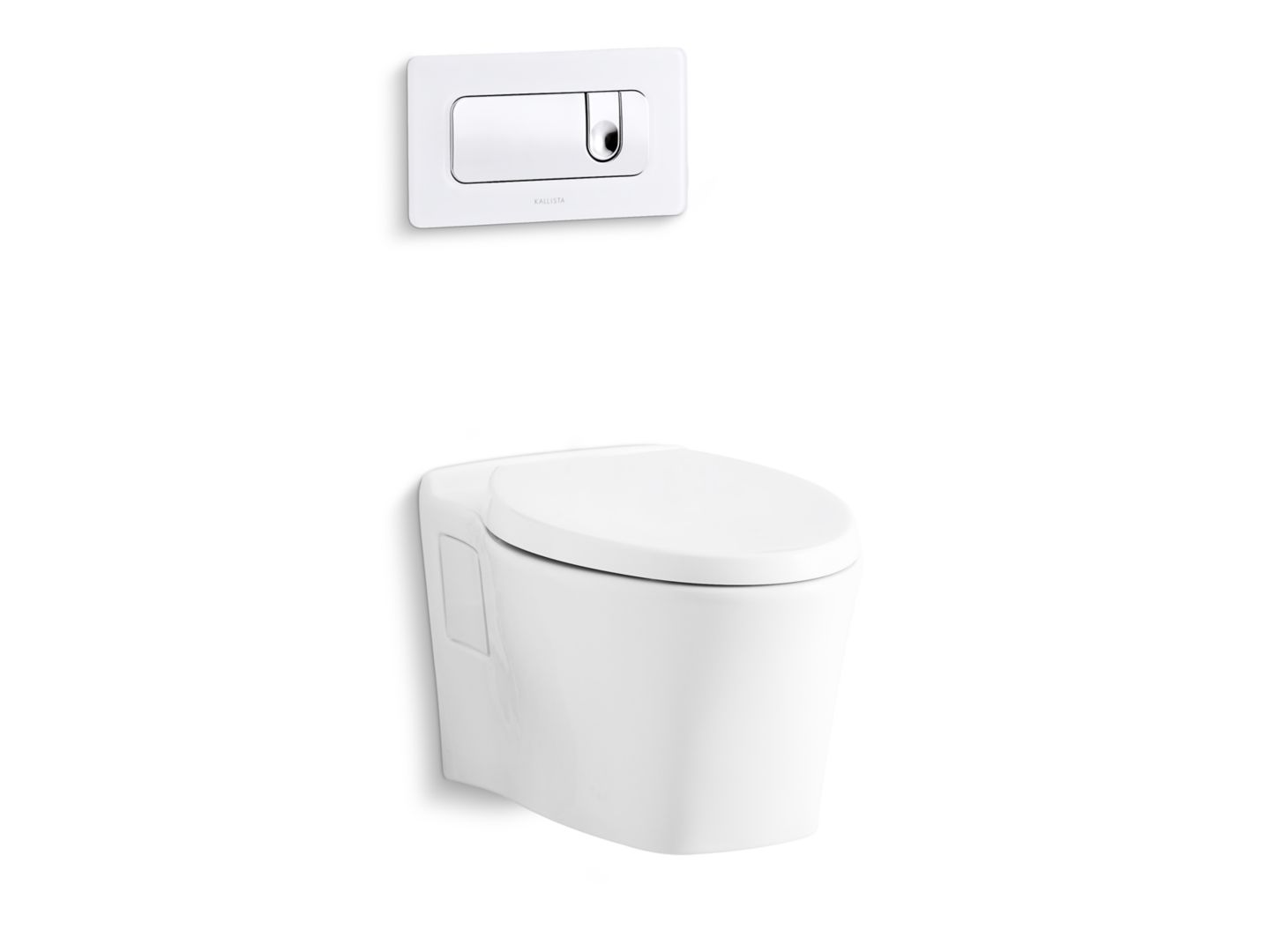 Pleó® Wall-Mount Dual Flush Toilet, Less Seat and Flush Actuator