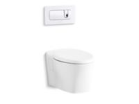 Wall-Mount Dual Flush Toilet, Less Seat and Flush Actuator 0