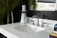 Sink Faucet, Tall Spout, Lever Handles 2