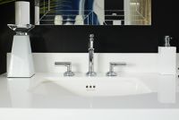 Sink Faucet, Tall Spout, Lever Handles 3