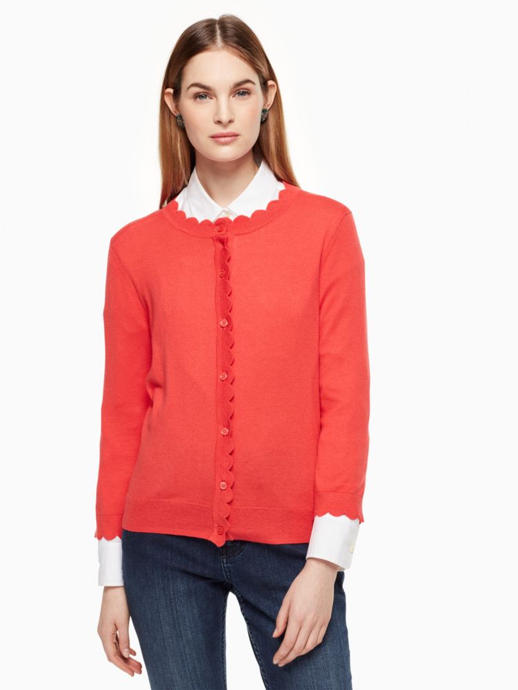 Kate spade hot sale scallop cardigan