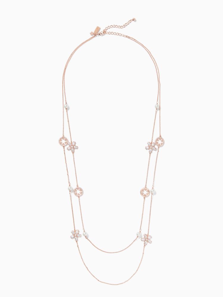 Chantilly charm double strand necklace