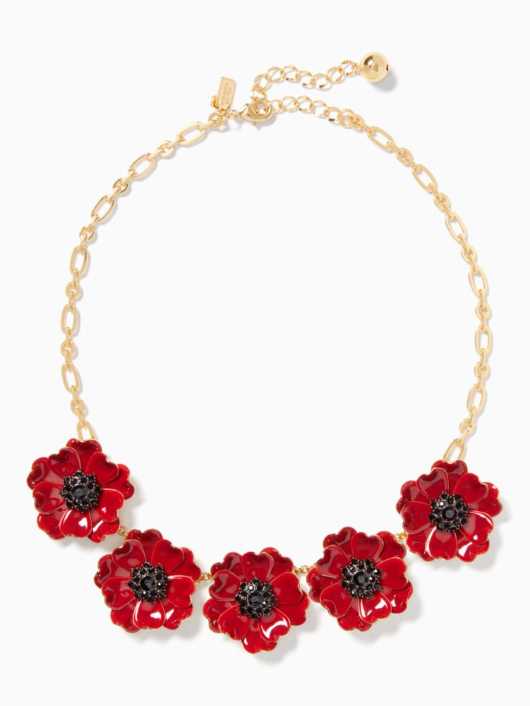 Precious poppies necklace