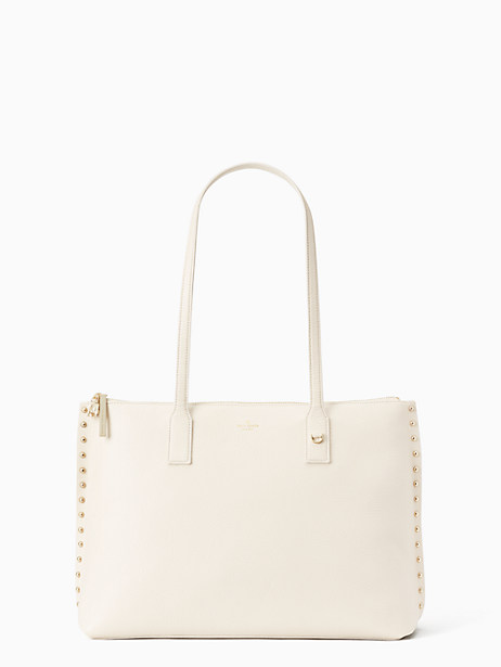KATE SPADE ON PURPOSE STUDDED LEATHER TOTE,098687188203