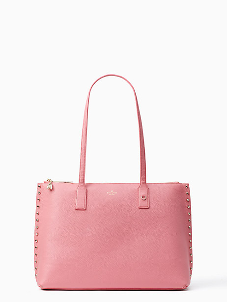 KATE SPADE on purpose Studded Leather Tote,098687157537