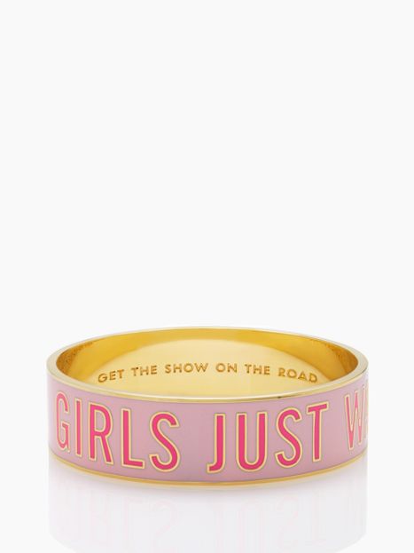 get the show on the road idiom bangle - kate spade new york